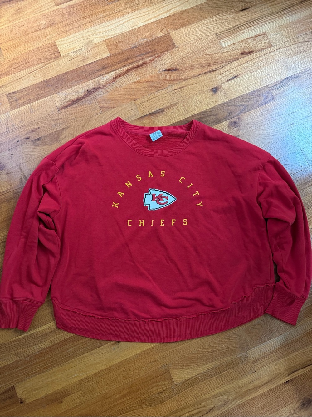 NFL Kansas City Chiefs Red Crewneck Sweatshirt